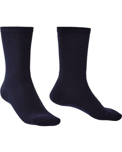 Bridgedale Liner Base Layer Warm Thermal Socks - Blue