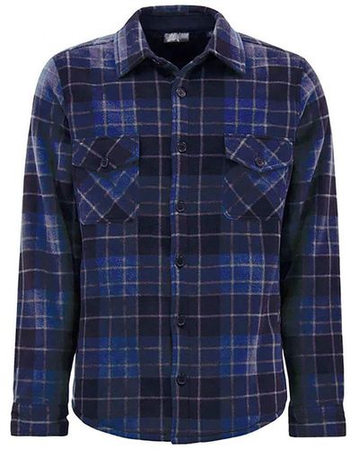 Heat Holders Quilted Plaid Winter Jacket - Blue