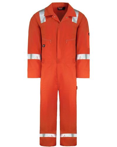 Dickies Hi-Vis Lighweight Coverall Cotton - Red