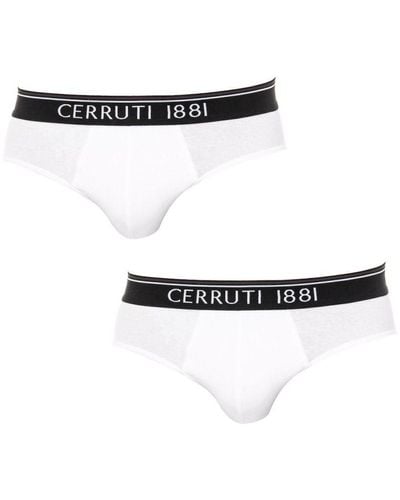 Cerruti 1881 Pack- 2 Trunk Boxers Made Of Breathable Fabric 109-002203 - White