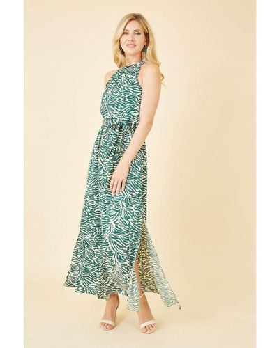Mela london floral top print high low dress