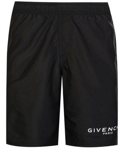 Givenchy Paris Logo Swim Shorts - Black