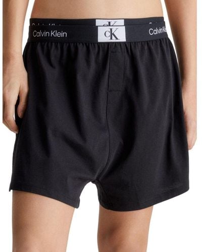 Calvin Klein 000Qs6947E Ck96 Pyjama Shorts - Black