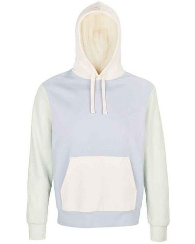 Sol's Adult Collins Contrast Organic Hoodie (Creamy) - White