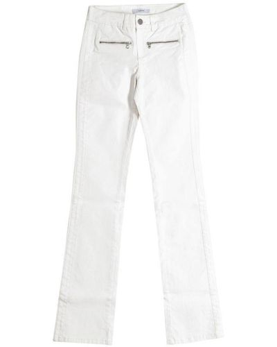 Zapa Long Trousers With Straight Cut Hems Ajea14-a354 Woman Cotton - White