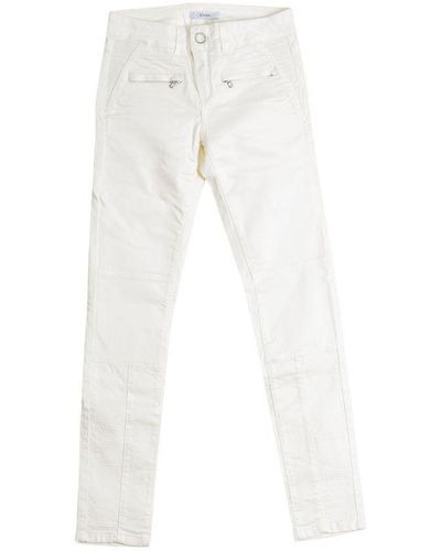 Zapa Long Trousers With Straight Cut Hems Ajea07-a351 Woman Cotton - White