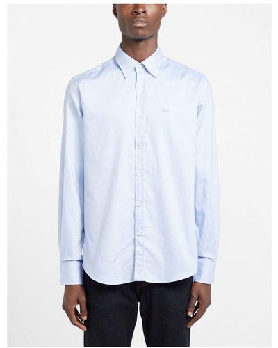 Paul & Shark Cotton Oxford Long Sleeve Shirt - White