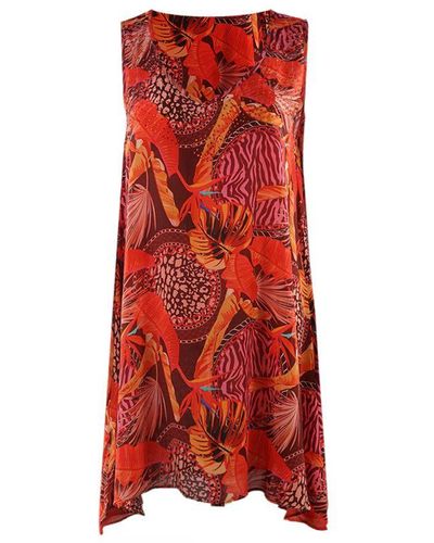 Inoa Congo Rainforest 1202115 Red Flowing Top - Rood