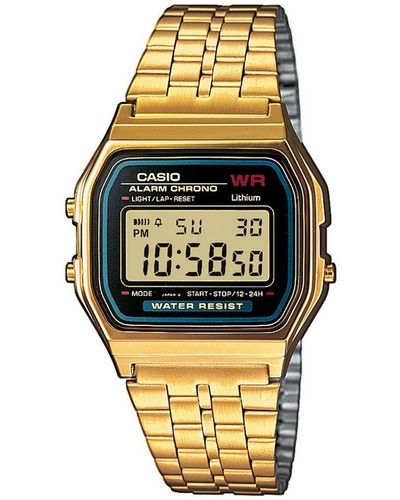 G-Shock Retro 's Gold Watch A159wgea-1ef Stainless Steel - Metallic
