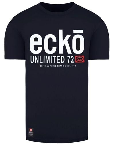 Ecko' Unltd Cali Navy T-shirt Cotton - Blue