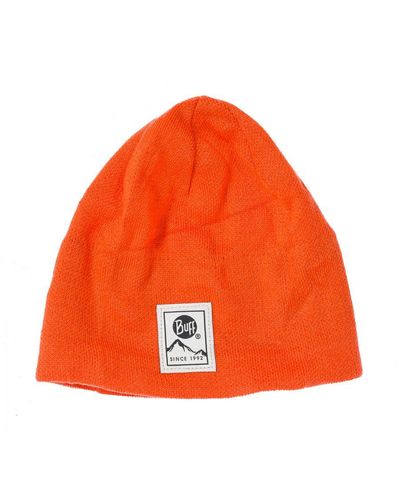 Buff Knitted Hat 120800 - Orange