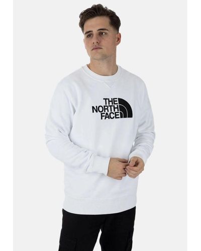 The North Face Drew Peak Crew Neck Sweatshirt - White