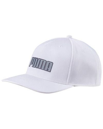 PUMA Drycell Go Time Flex Snapback Adjustable Hat 021430 01 - White