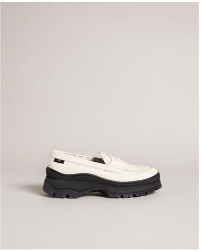 Ted Baker Breyell Leather Chunky Sole Loafer - White