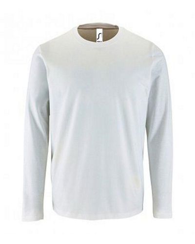 Sol's Keizerlijk T-shirt Met Lange Mouwen (wit)