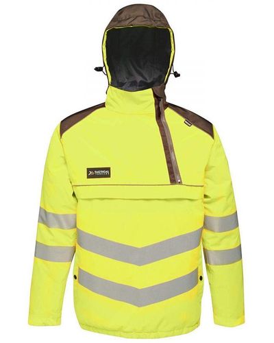 Regatta Tactical Hi Vis Waterproof Reflective Overhead Bomber Jacket (/) - Yellow