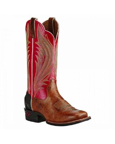 Ariat Catalyst Prime Western Brown Boots - Red