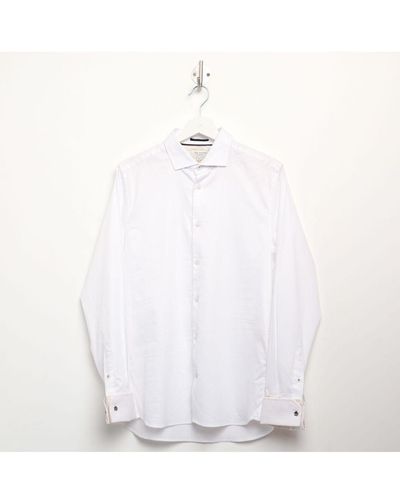 Ted Baker Witree Mini Diamond Dobby Shirt - White