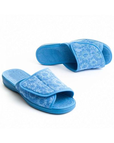 Northome Velcro Slipper - Blue