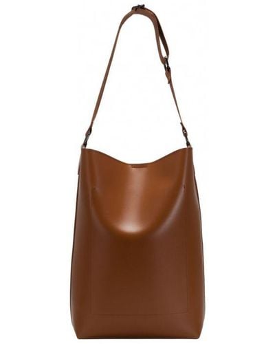Claudia Canova Leigh Large Bucket Shoulder Bag - Brown