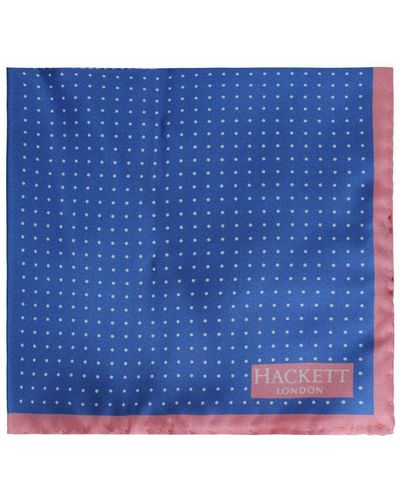 Hackett Printed Quad / Hank Handkerchiefs - Blue