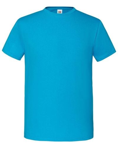 Fruit Of The Loom Iconic Premium Ringspun Cotton T-Shirt (Azure) - Blue