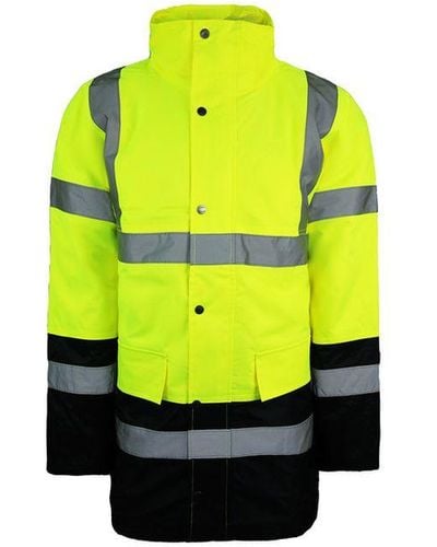 Dickies High Visibility Motorway Safety Two Tone Yellow Jacket