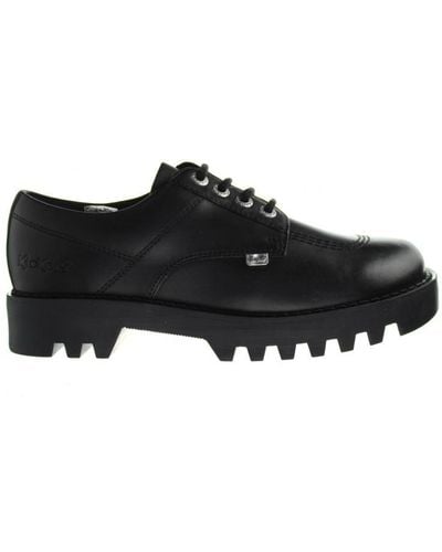Kickers Kizziie Derby Black Shoes Leather