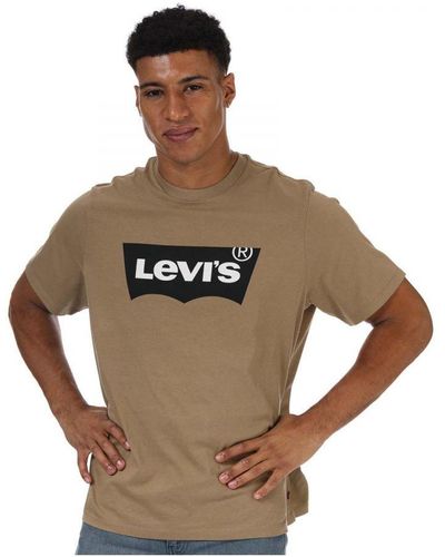 Levi's Levi's B&t T-shirt Met Grafische Print Voor , Kaki - Bruin