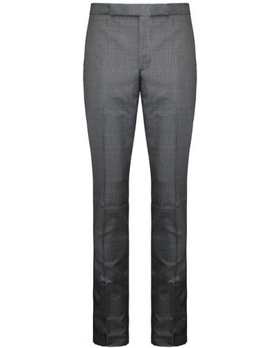 Hackett Mayfair Pup Tooth White/black Trousers - Grey