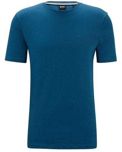 BOSS Thompson 01 T Shirt Blue