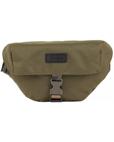 Consigned Larger Clip Fastening Bum Bag - Green