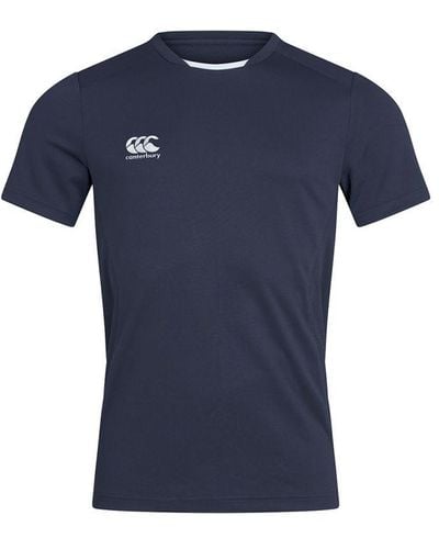 Canterbury T-shirt Club Dry Voor Volwassenen (marine) - Blauw