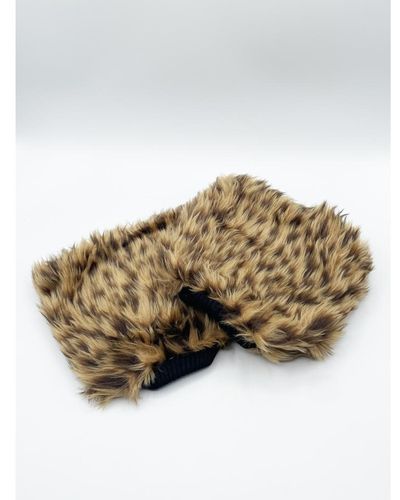 SVNX Faux Fur Boot Covers - Brown