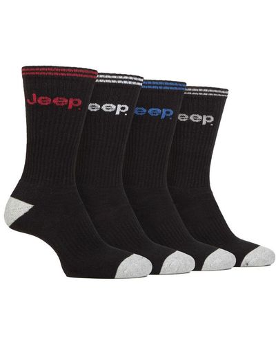 Jeep Sport Crew Socks - Black