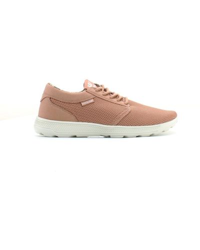 Supra Hammer Brown Textile Lace Up Trainers 98128 290 - Pink