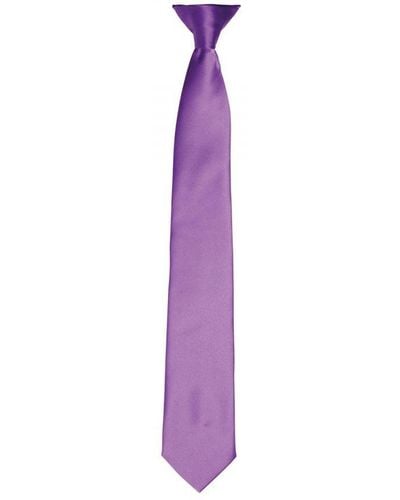 PREMIER Adult Satin Tie (Rich) - Purple
