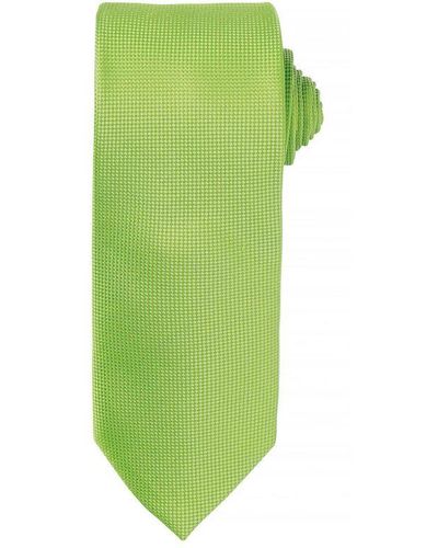 PREMIER Micro Waffle Formal Work Tie (Lime) - Green