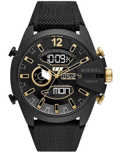 DIESEL Mega Chief Watch Dz4552 Silicone - Black