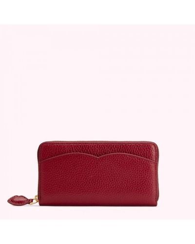 Lulu Guinness China Cupids Bow Continental Wallet - Red