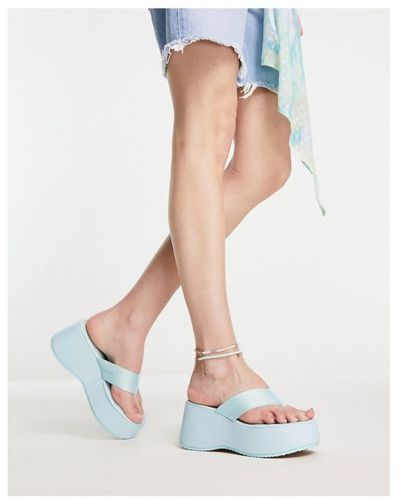 SIMMI London Miellahi Toe Thong Flatform Sandals - White