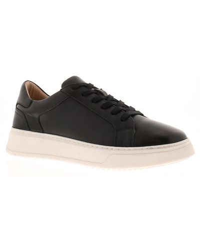 Hush Puppies Trainers Chunky Camille Leather Lace Up Leather (Archived) - Black