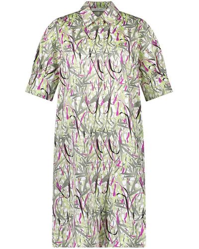 Gerry Weber Blousejurk Met All Over Print Groen/lila/roze - Wit