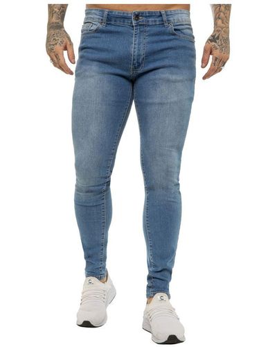 Enzo | Skinny Jeans Met Superstretch Voor - Blauw