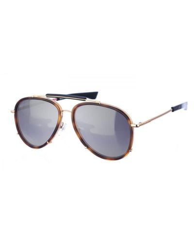 DSquared² D20010S Acetate And Metal Aviator Style Sunglasses - Blue