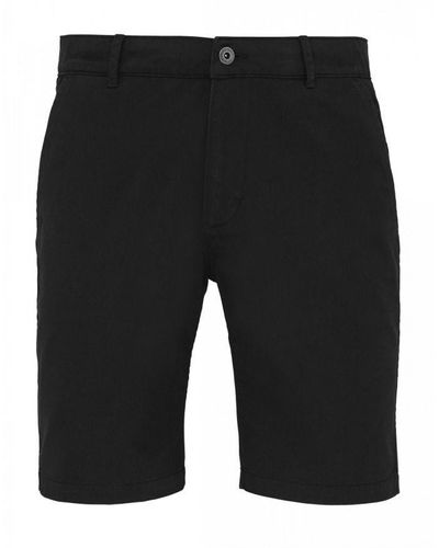 Asquith & Fox Casual Chino Shorts () - Black