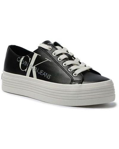 Calvin Klein Womenss Np Low Trainers - Black