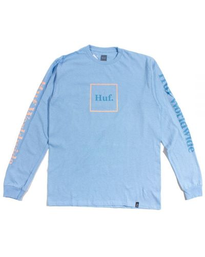 Huf Ballad 'Domestic' L/S T-Shirt Cotton - Blue