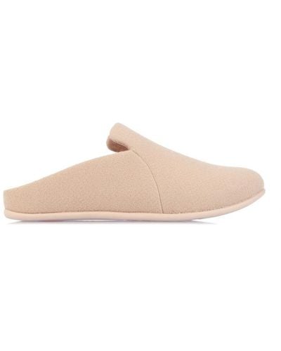 Fitflop Fit Flop Chrissie Ii Haus Vilten Pantoffels Voor , Beige - Roze