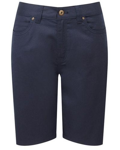 PREMIER Ladies Chino Shorts () - Blue